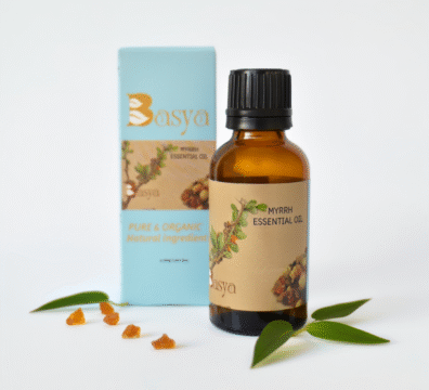 Basya Pure Organic Myrrh Essential Oil, 30ml, Natural Ingredients