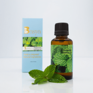 Basya Peppermint Essential Oil, Pure and Organic, 30ml
