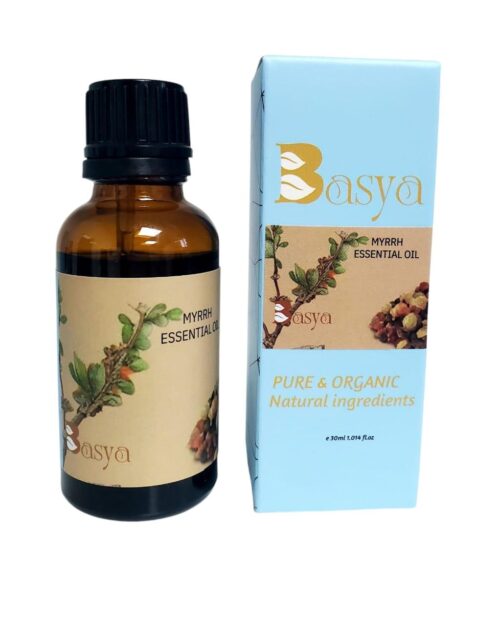 Basya Pure Organic Myrrh Essential Oil, 30ml, Natural Ingredients